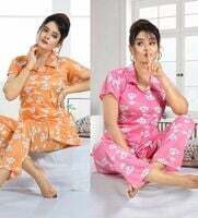 Women night suit set of 2 || MOQ 2
