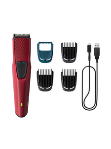 Buy Philips BT1235/18 SkinProtect Cordless Beard Trimmer With Self Sharpening Blades Red - Trimmer for Men 26771444 | Myntra