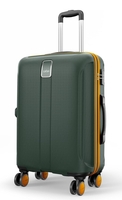 Safari Medium Polycarbonate Spinner Thorium Neo 8 Wheels 66Cm Size Check-in Trolley Bag, Hard Case, 360º Wheeling Luggage for Men & Women, Travel Bag, Suitcase for Travel, Dusk Green