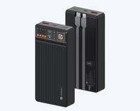 Portronics Luxcell Bind 20K 22.5W Power Bank with Inbuilt Type C & 8 Pin Cable