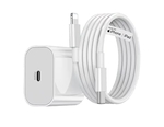 AILKIN 20W Fast Charger & Type C to Lightning Cable for iPhone 14/13/12/11/X Series (White)