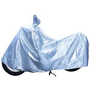 Amazon Brand - Solimo 350Cc Bike Cover, Silver 