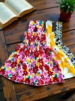 meticulous Baby Girls Dress (Multicolor, Sleeveless) 