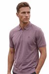 Louis Philippe Men’s Slim Fit Zipper Polo T-Shirt in 100% Cotton Pique Fabric for Casual Wear
