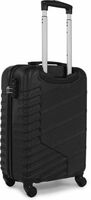 FALKON (Vip Brand) Small Cabin & Check-in Luggage (55 cm) 4 Wheels - BLAZE LONDON Hard ABS & PC 4 Wheel Spinners, Unbreakable Bag with Combi Lock - Black