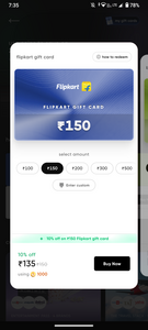 [CRED] Get 10% off  on Flipkart giftcard purchase [MAYBE ACCOUNT SPECIFIC]