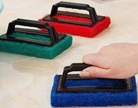 Take a look at this Tile Cleaning Scrubber Brush & Double-Sided Flexible Plastic Toilet Cleaning Brush Scrub Pad 
