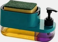 Take a look at this 3-in-1 soap dispenser for kitchen 400 ml Liquid, Soap Dispenser Scrub Pad