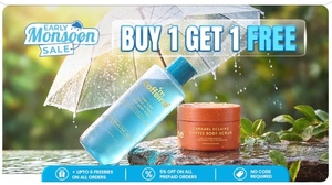 mCaffeine Early Monsoon Sale | Buy 1 Get 1 Free + Free Gifts & Extra Prepaid Discount