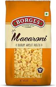Borges Macaroni Pasta - 350 g | 100% Durum Wheat |
