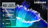 SAMSUNG 108 cm (43 inch) Full HD LED Smart Tizen TV with Voice Assistance Remote Control | 100+ Free Channels | HDR 10+ Support | PurColor | Samsung Knox Security 