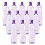 MILTON Pacific 1000 Water Bottle 1 Litre each, set of 12, Purple I PET Food Grade I BPA Free @264