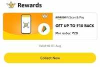 Amazon: Get upto ₹10 on Min ₹20 Scan & Pay (Assured ₹2)