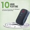Portronics Talk Three Wearable Bluetooth Speaker with Mic, Magnetic/Spring Clip-On