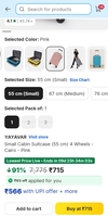Trolly bag - 4 wheels @ 715