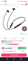 Realme wireless 5 lite neckband #MYNTRA