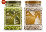 GreenFinity Seeds Combo, 2kg | Pumpkin Seeds 1kg + Sunflower Seeds 1kg | High Protein & Fiber | Raw, Natural & Unroasted | Superfood for Healthy Snacking | Vegan & Gluten-Free. @749