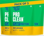 Yogabar Pro Clean Plant Protein: 500g (Pack of 3) (646/kg)