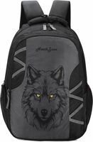 NORTH ZONE Wolf Print School Backpack for Boys & Girls | Water Resistant College Bag for Men & Women | Laptop Backpack with Multiple Compartments | Travel Backpack for Students | Casual Daypac