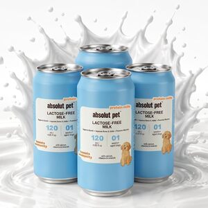 Sample ₹99 - Absolut Pet Lactose Free Milk for Dogs (120ml, Pack of 4) (Amazon Prime members)
