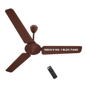 atomberg Ameza Remote Controlled 1200mm BLDC Ceiling Fan | BEE 5 Star | High Air Flow | Low Noise | Power Saving | Timeless Design with 2 Year Warranty | Gloss Brown