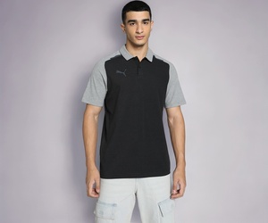 Puma Men Cotton Solid Regular Fit T-Shirt