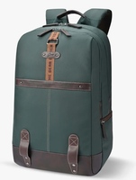 Gear Classic 4 19"/31L anti theft faux leather Medium Water Resistant Laptop Backpack/Casual Backpack/Daypack/Travel Backpack/College Bag For Men/Women(Green-Brown)
