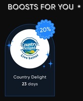 Cred Boosts : 20% Off upto 150Rs on Country Delight