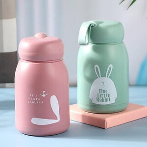 (Pack of 1) Shopkartz Rabbit Water Bottle 330ml (Assorted Color) | Digihaat
