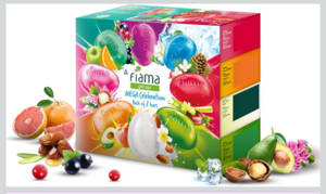 Fiama Gel Bar Mega Celebration Pack 1kg (125g Pack of 8) | 8 Unique Soap Variants
