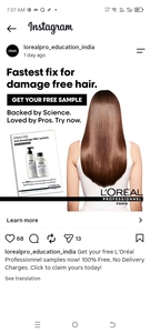  FREE L'Oréal Professionnel Hair Care Sample (100% Free + Free Delivery)