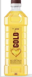 Jivo Gold Premium Refined Cooking Oil Perfect Blend of Rice Bran & Sunflower Oil 1L X 4
