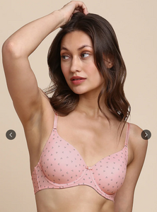Van Heusen Conversational Printed Lightly Padded T-shirt Bra With All Day Comfort