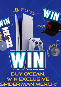 O'cean Beverages – Win FREE Spider-Man Merchandise & PS5