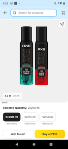 Signature Mysterious and Intense Deodorant No Gas Body Perfume Body Spray  (400gm)