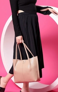 CarryLux Textured PU Structured Tote Bag