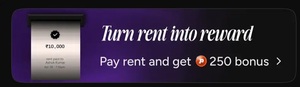 Pop Upi : Get 250 POP Coins by making ₹10K UPI transaction with Rent tag (valid till 7th August)