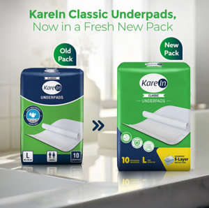 Karein Adult wipes 10 pcs ( pack of 3) @ 155, Karein Underpads, large 60*90CM , 10 Pcs @170, 
