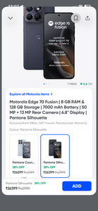 Motorola Edge 70 fusion - Swiggy Instamart