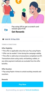 Paytm Cashback Offer( New or Dormant account)