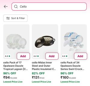 Flipkart Minutes Loot:

Search: Cello