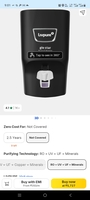 LIVPURE GLO RO+UV+UF+Minerals water purifier 