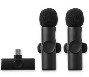 Juarez K11 Wireless Microphone 1-Drag-2 Mini Lavalier Mic
