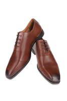 Louis Philippe Men Premium Leather Breathable Lining Material Anti Slip with Heel TPR Sole Formal Oxford Shoes 