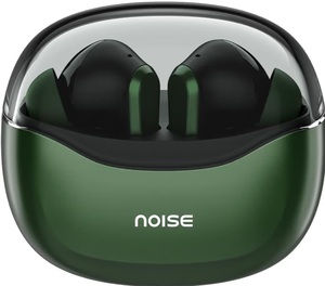 Noise Buds VS601 Wireless Earbuds, Bluetooth Earbuds with 50H Playtime, Quad Mic ENC for Clear Calls, 10mm Drivers, Dual Device Pairing, Transparent Case Design, Deep Bass, BT v5.3 (Emerald Green)