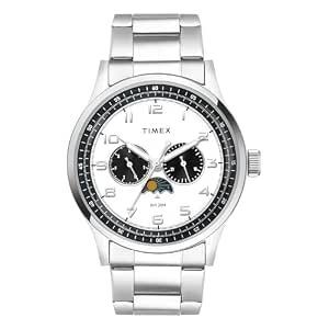 TIMEX Analog Watch for Men with Round Dial & Water Resistant Man's Wrist Watches
