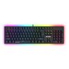 Ant Esports MK3400 V3 Pro Mechanical Gaming Keyboard RGB LED 104 Keys Blue Switch Anti Ghosting Full Size Wired USB PC Keyboard Removable Double Shot Keycaps Ergonomic for PC, Laptop and Mac (Black)