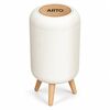 Arto Premium Nordic Decorative Dustbin with Wooden Stand 