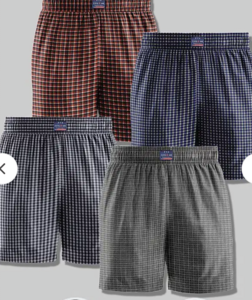 FTX Pack of 4 Cotton Blend Boxers For Men's (Blue