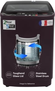 Thomson 8.5Kg PureWash Toughened Glass Lid Top Load Fully Automatic Washing Machine